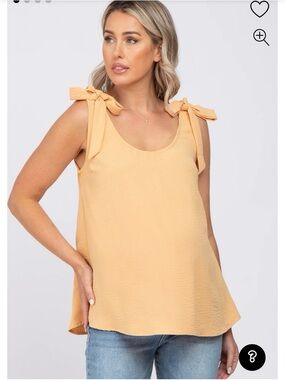 Pinkblush Maternity Butter Yellow Tank Top